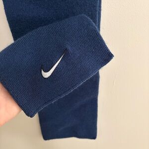 Nike Navy Knit Scarf with Logo